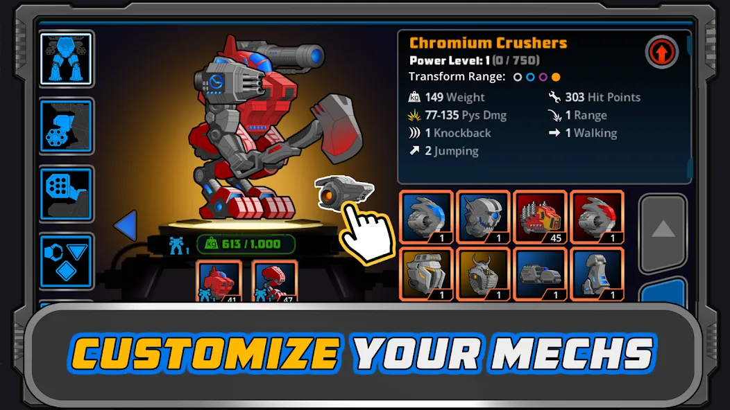 Super Mechs [MOD: безлимитные деньги и мощные роботы] Screenshot 3