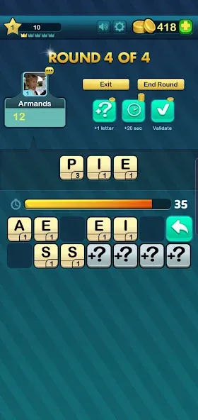 Word Battle [MOD: безлимитные подсказки и жизни] Screenshot 2