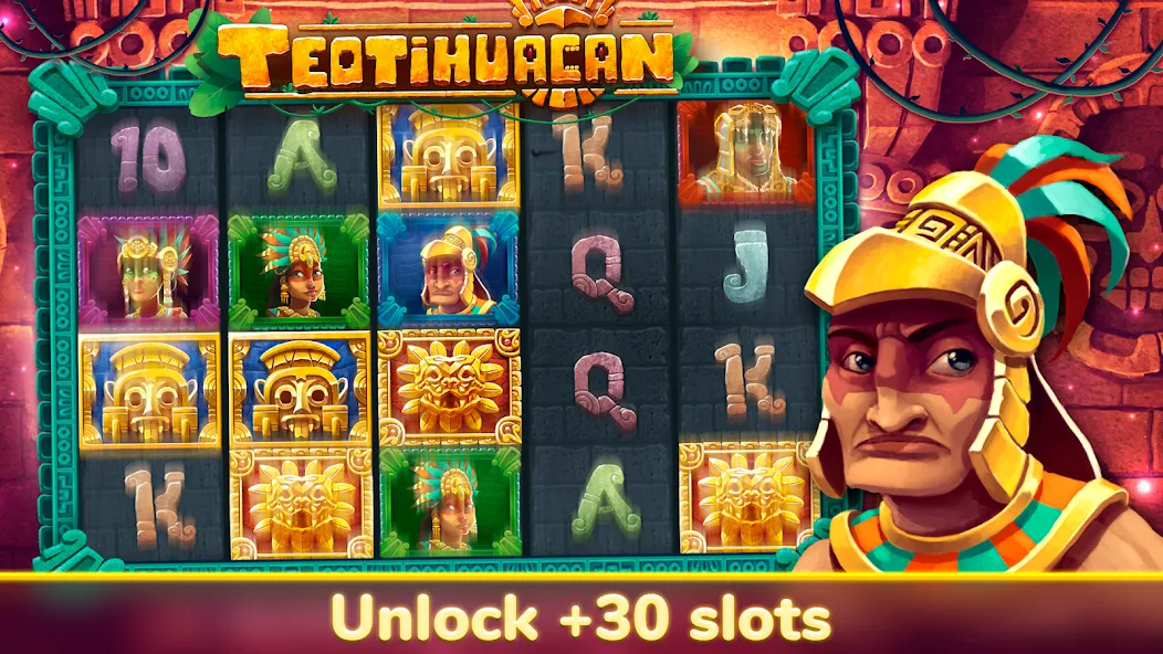 Akamon Slots - Casino Videoslo [MOD: безлимитные монеты и бонусы] Screenshot 4