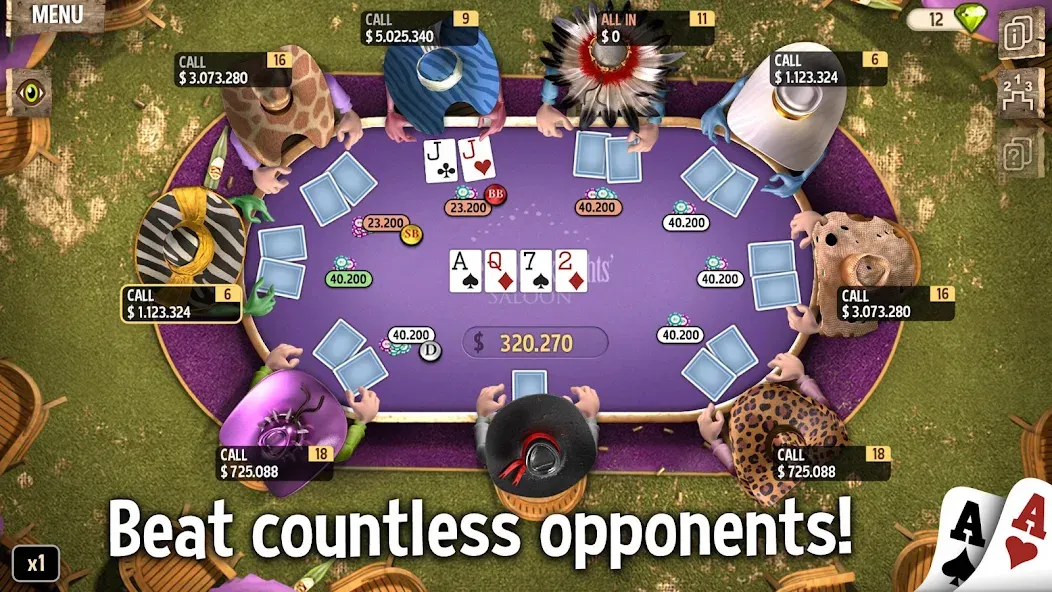 Governor of Poker 2 - Offline [MOD: безлимитные деньги и все турниры] Screenshot 4