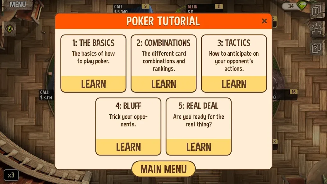 Learn Poker - How to Play [MOD: разблокированы все уроки и функции] Screenshot 3