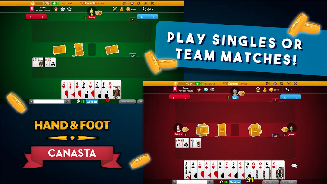 Hand and Foot Canasta [MOD: безлимитные монеты и все уровни] Screenshot 4