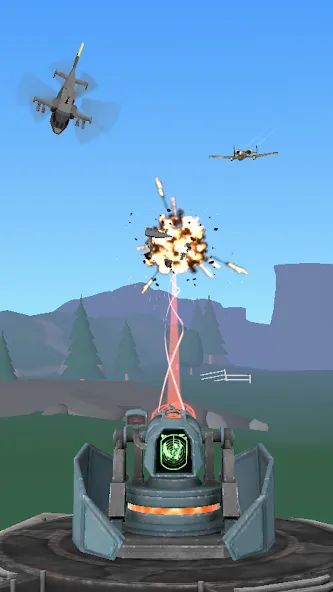 Air Defense: Airplane Shooting [MOD: безлимитные деньги и патроны] Screenshot 5