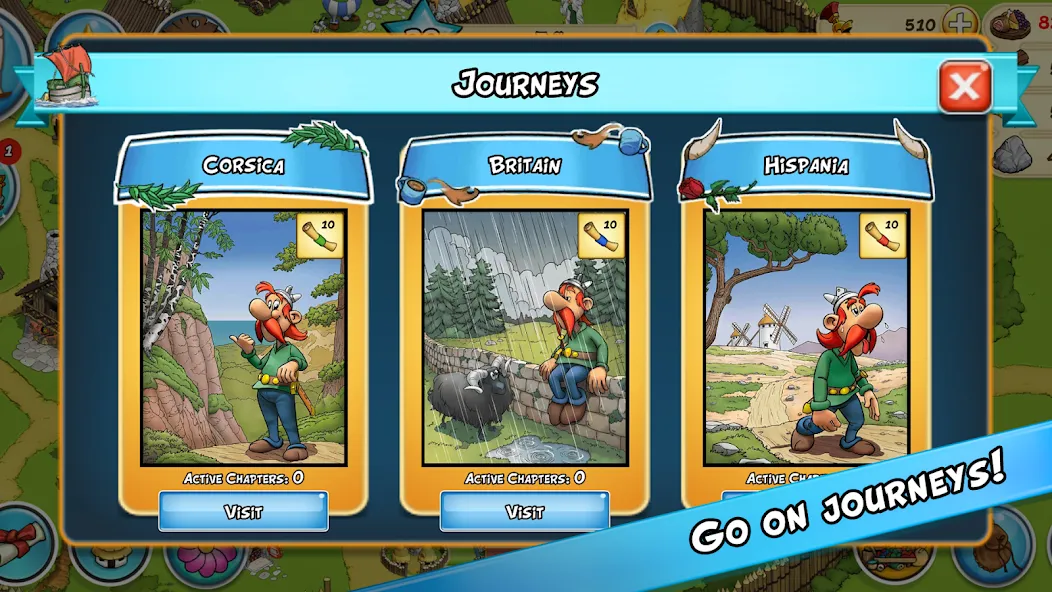 Asterix and Friends [MOD: безлимитные ресурсы и ускоренное строительство] Screenshot 2