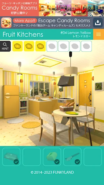 Escape Fruit Kitchens [MOD: открыты все фруктовые кухни] Screenshot 1