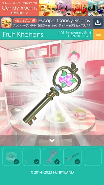 Escape Fruit Kitchens [MOD: открыты все фруктовые кухни] Screenshot 4