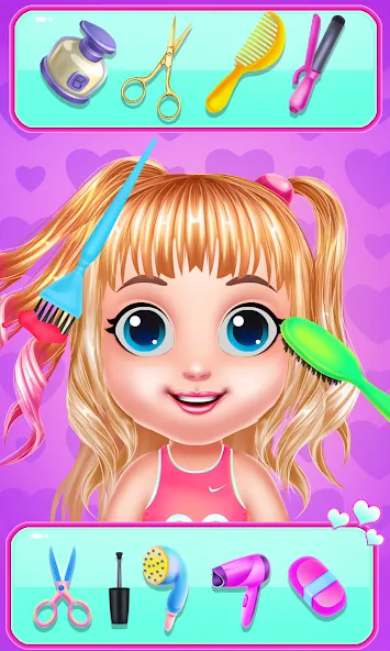 Baby Girl Caring Pinky Style [MOD: открыты все наряды и аксессуары] Screenshot 3