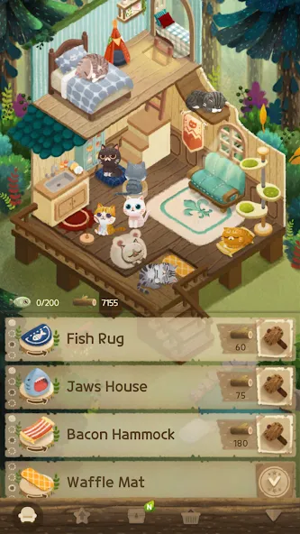 Secret Cat Forest [MOD: много монет и редких котов] Screenshot 4