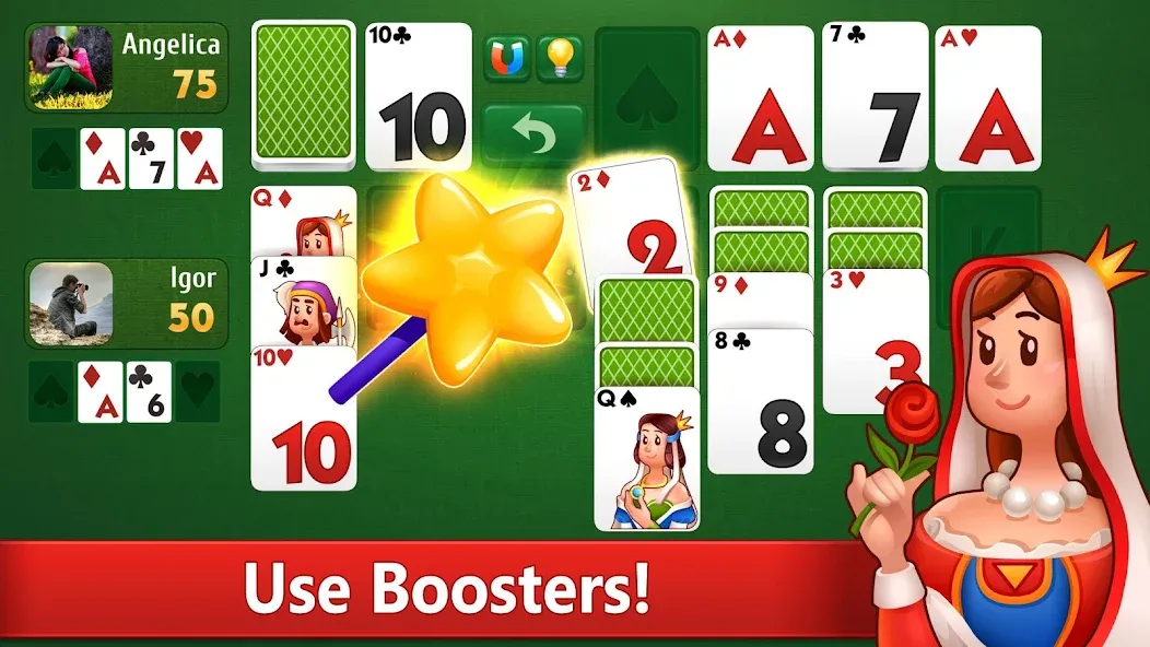 Klondike Solitaire card game [MOD: без рекламы и безлимитные подсказки] Screenshot 3