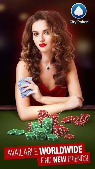 City Poker: Holdem, Omaha [MOD: безлимитные фишки и бонусы] Screenshot 1