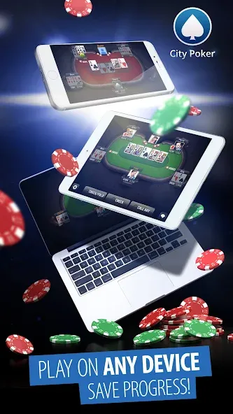 City Poker: Holdem, Omaha [MOD: безлимитные фишки и бонусы] Screenshot 3