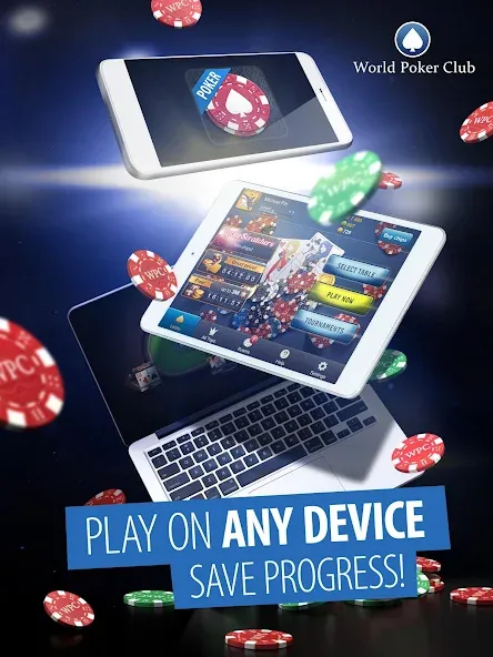 Poker Games: World Poker Club [MOD: безлимитные фишки и открыты все столы] Screenshot 3