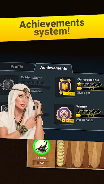 Backgammon Long Arena [MOD: безлимитные монеты и открыты все столы] Screenshot 4