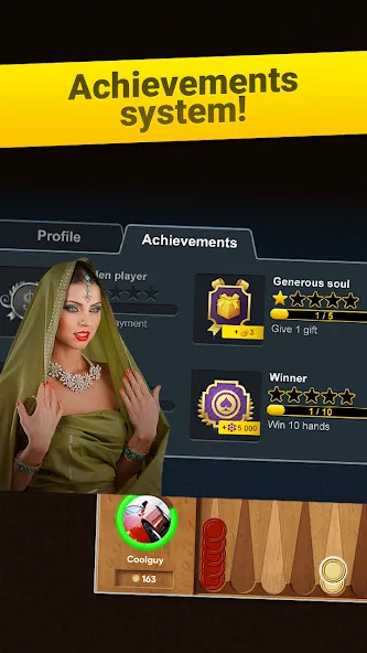 Backgammon Short Arena [MOD: безлимитные монеты и открытые уровни] Screenshot 4