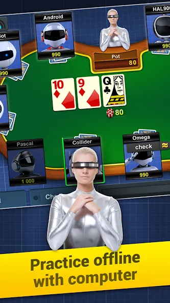 Poker Arena: texas holdem game [MOD: безлимитные фишки и открыты все столы] Screenshot 5