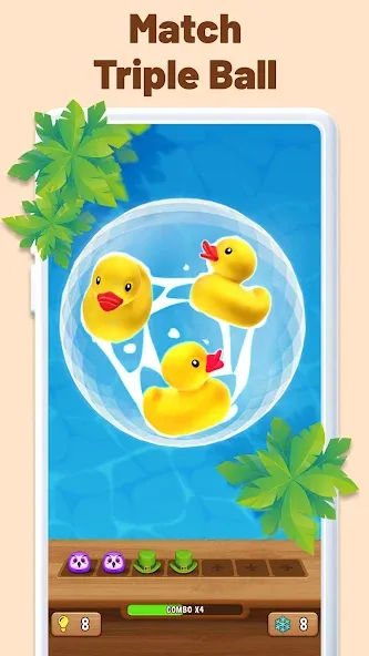 Match Triple Ball [MOD: без рекламы и много монет] Screenshot 1
