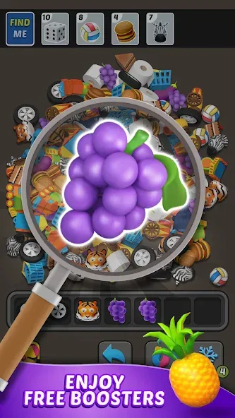 Triple Find - Match Triple 3D [MOD: безлимитные подсказки и открыты уровни] Screenshot 2