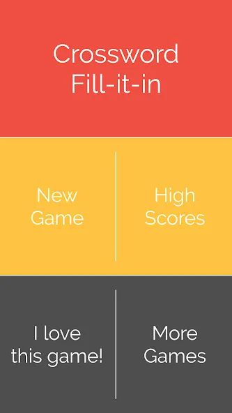 Crossword : Word Fill [MOD: безлимитные подсказки и открыты все уровни] Screenshot 1