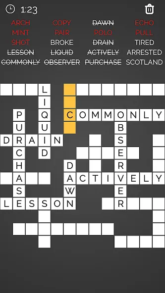 Crossword : Word Fill [MOD: безлимитные подсказки и открыты все уровни] Screenshot 2