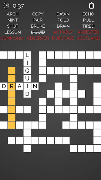 Crossword : Word Fill [MOD: безлимитные подсказки и открыты все уровни] Screenshot 4
