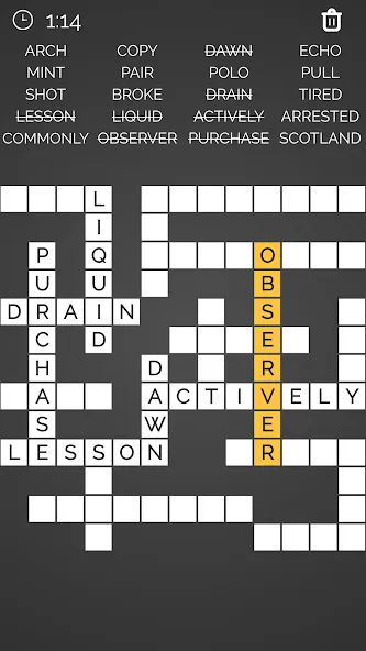 Crossword : Word Fill [MOD: безлимитные подсказки и открыты все уровни] Screenshot 5