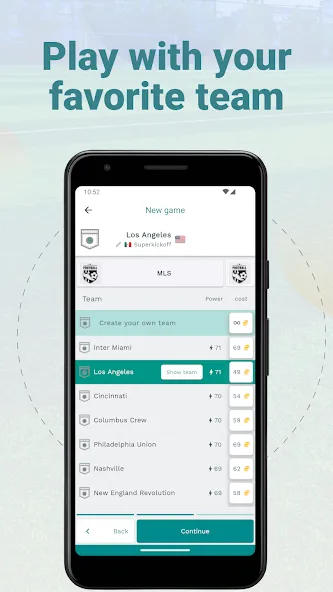 Superkickoff - Soccer manager [MOD: безлимитные деньги и ресурсы] Screenshot 1