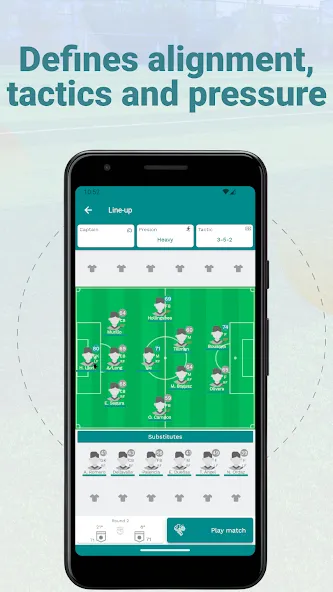 Superkickoff - Soccer manager [MOD: безлимитные деньги и ресурсы] Screenshot 5
