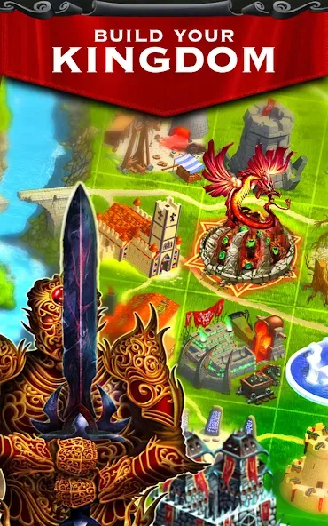 Kingdoms at War: Hardcore PVP [MOD: безлимитные ресурсы и усиленная армия] Screenshot 1