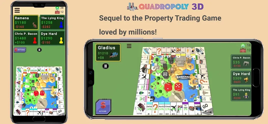 Quadropoly - Monopolist Tycoon [MOD: безлимитные деньги и ресурсы] Screenshot 1