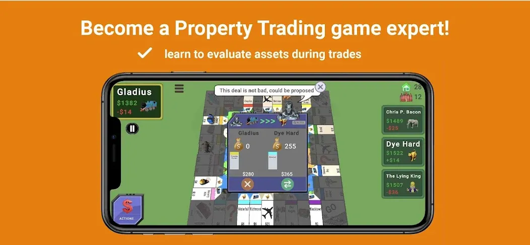 Quadropoly - Monopolist Tycoon [MOD: безлимитные деньги и ресурсы] Screenshot 5
