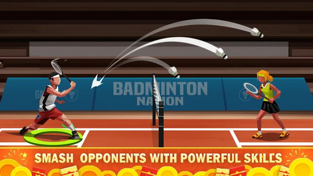 Badminton League [MOD: безлимитные деньги и энергия] Screenshot 2