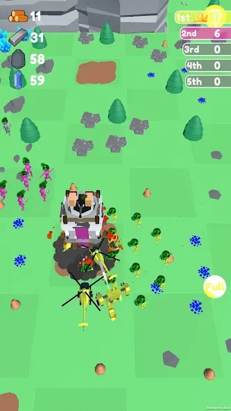Islands Control: Army War [MOD: безлимитные ресурсы и усиленная армия] Screenshot 1