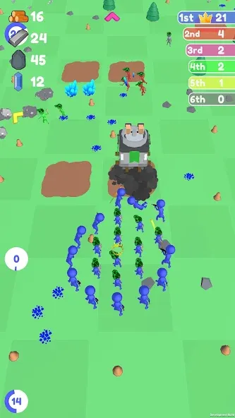Islands Control: Army War [MOD: безлимитные ресурсы и усиленная армия] Screenshot 2
