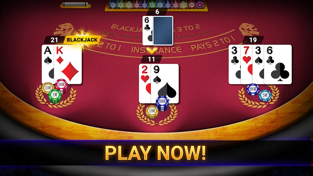 Blackjack 21: online casino [MOD: безлимитные фишки и разблокированы столы] Screenshot 3