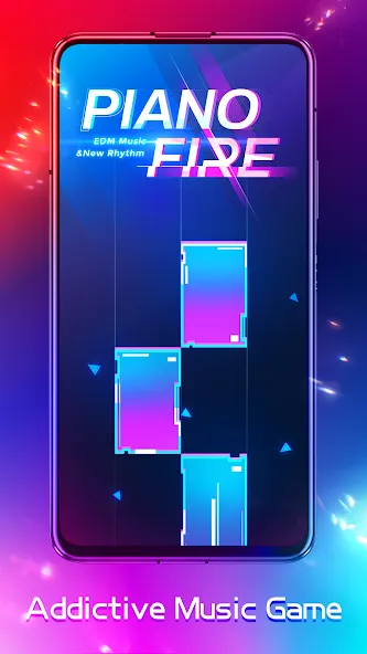 Piano Fire: Edm Music &amp; Piano [MOD: безлимитные деньги и все песни открыты] Screenshot 1