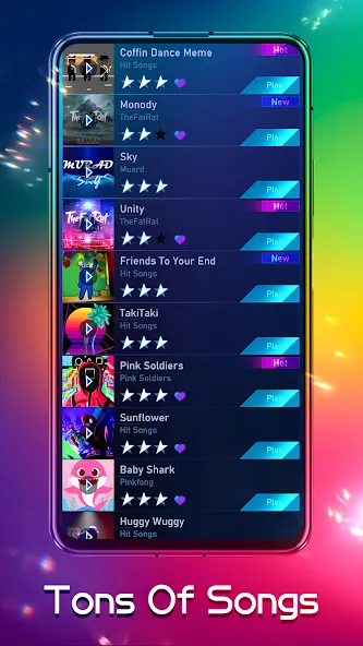 Piano Fire: Edm Music &amp; Piano [MOD: безлимитные деньги и все песни открыты] Screenshot 4