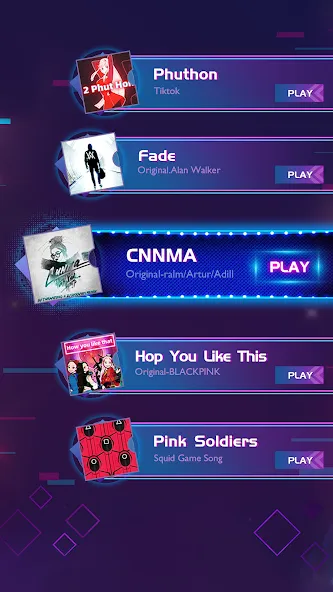 Piano Music Hop: EDM Rush! [MOD: безлимитные деньги и все песни открыты] Screenshot 3
