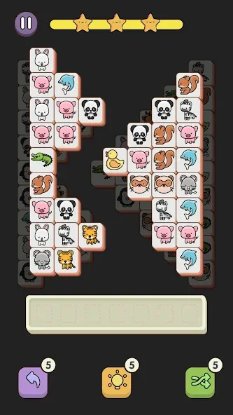 Match 3 Animal - Zen Puzzle [MOD: безлимитные подсказки и отмены хода] Screenshot 1
