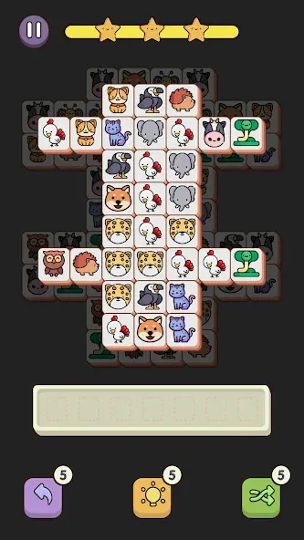 Match 3 Animal - Zen Puzzle [MOD: безлимитные подсказки и отмены хода] Screenshot 3