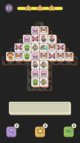 Match 3 Animal - Zen Puzzle [MOD: безлимитные подсказки и отмены хода] Screenshot 5