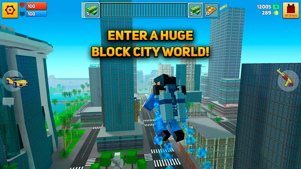 Block City Wars: Pixel Shooter [MOD: безлимитные деньги и оружие] Screenshot 2