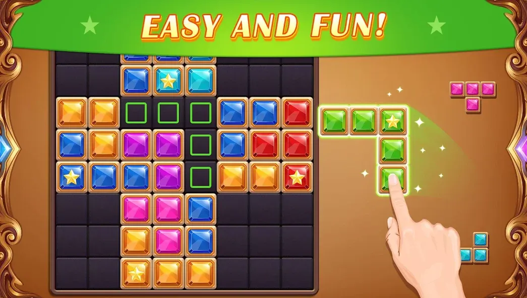Block Puzzle: Diamond Star [MOD: безлимитные алмазы и все блоки открыты] Screenshot 3