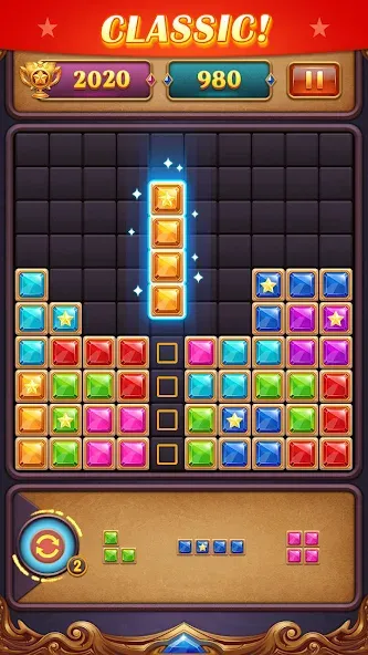 Block Puzzle: Diamond Star [MOD: безлимитные алмазы и все блоки открыты] Screenshot 4