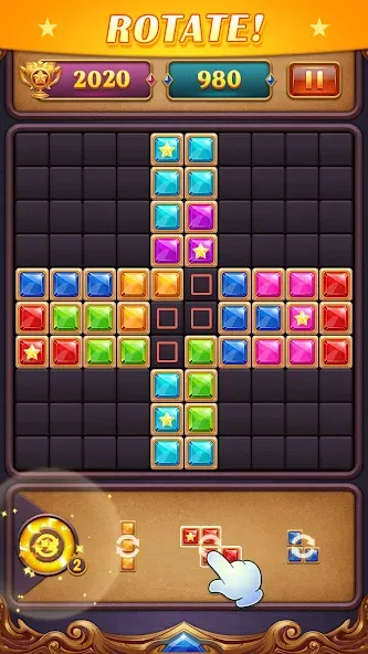 Block Puzzle: Diamond Star [MOD: безлимитные алмазы и все блоки открыты] Screenshot 5