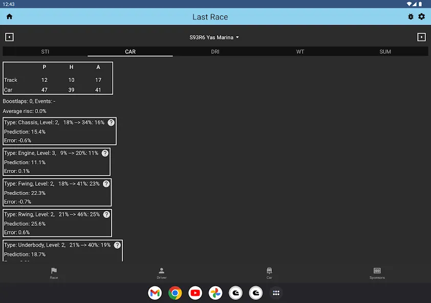 Gpro Assistant [MOD: расширенная статистика и подсказки] Screenshot 2