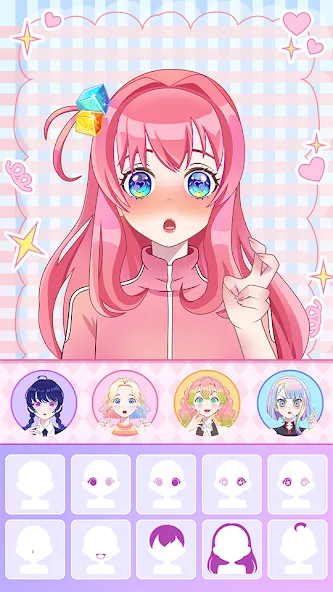 Anime Avatar Maker ASMR [MOD: безлимитные монеты и все предметы] Screenshot 2
