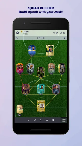 UT Card Builder 24 [MOD: безлимитные монеты и наборы] Screenshot 3
