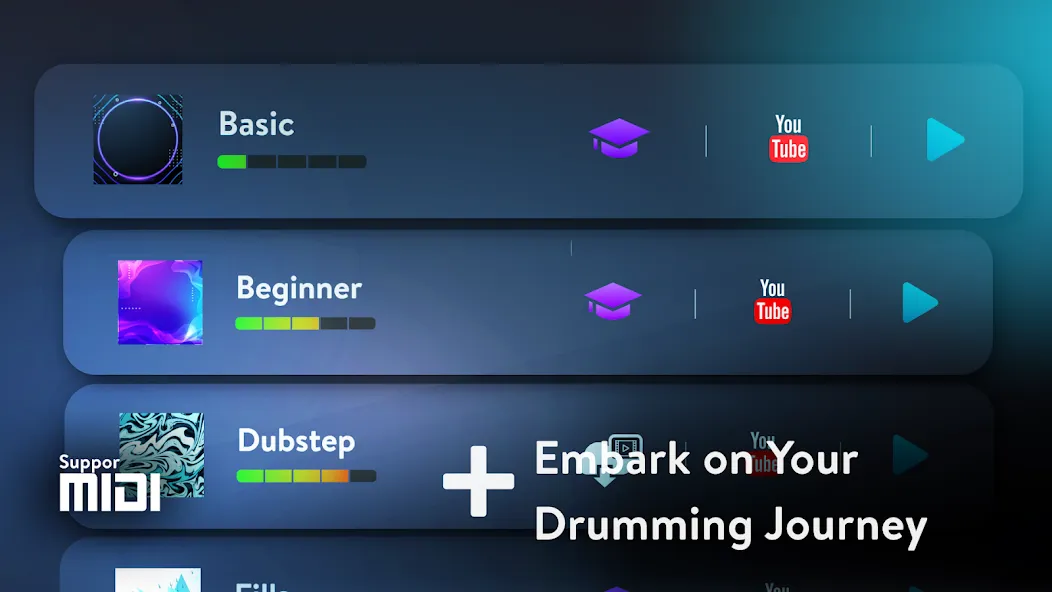 Real Drum: electronic drums [MOD: все треки открыты без рекламы] Screenshot 3