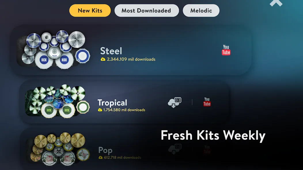 Real Drum: electronic drums [MOD: все треки открыты без рекламы] Screenshot 5