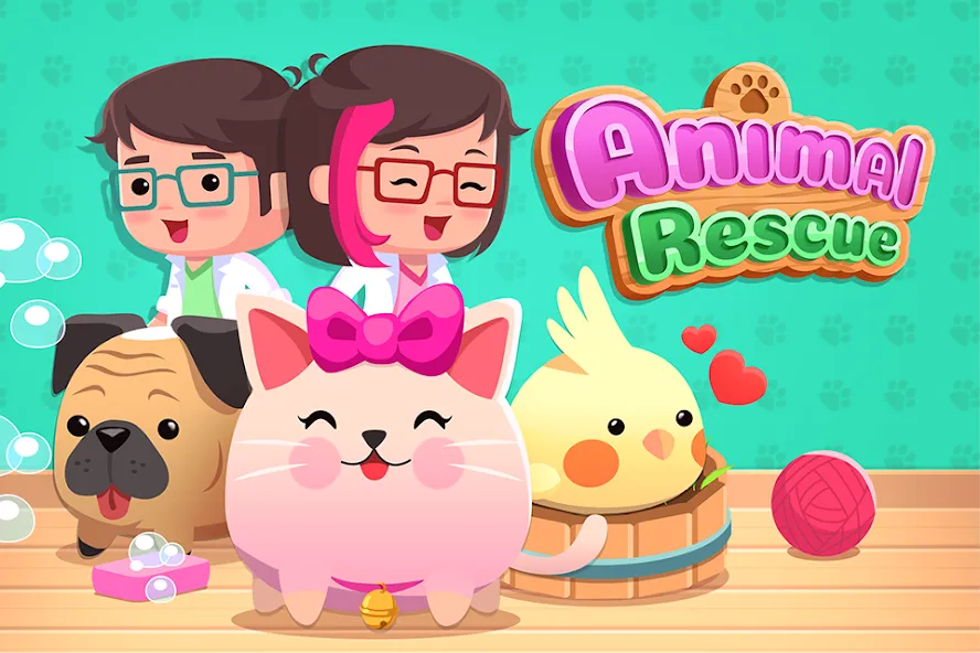 Animal Rescue: Pet Shop Story [MOD: безлимитные монеты и ресурсы] Screenshot 1